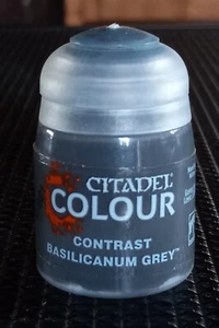 Warhammer Citadel Colour CONTRAST Basilicanum Grey 18ml Pot - Picture 1 of 1
