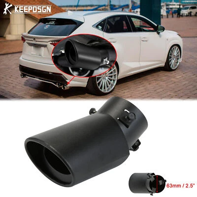 For Lexus NX300 NX200t 2" Car Rear Exhaust Pipe Tail Muffler Tip Matte Black - Image 1 of 4
