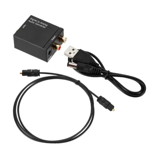 Digital to Analog Audio Converter 3.5MM Jack 2 x RCA Amplifier Optical A49 MM - Picture 1 of 1