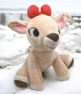 Rudolph The Red-Nosed Reindeer Clarice Crinkle Ears Baby 11" Plush Stuffed Toy - Picture 1 of 9