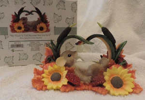 Nuovo con scatola Enesco Charming Tails "IL MIO CUORE È PIENO PERCHÉ CI SEI DENTRO" AUTUNNO AUTUNNO - Foto 1 di 1