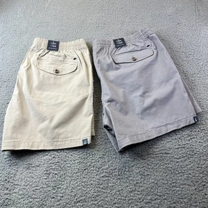 Lote de 2 Pantalones Cortos Chinos Crown & Ivy Motion Flex Para Hombre Talla XL Piedra y Gris Cremallera Frontal - Imagen 1 de 13