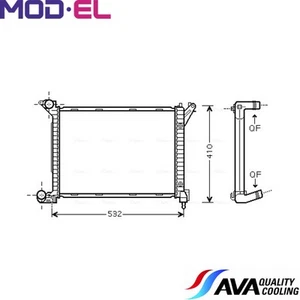RADIATOR ENGINE COOLING BWA2263 FOR MINI 1711.7.788.753 7.788.753 - Picture 1 of 6