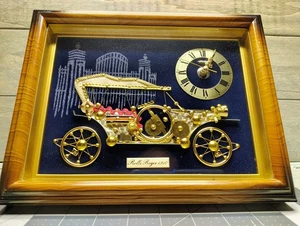 Vintage Linden Quartz 1910 Rolls Royce Car Mantel Clock Tested Works - Picture 1 of 5