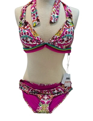 Bikini Trina Turk 2 piezas Multicolor Natación Spa Colección Mujer 10 Jardín Hawaiano Foto 1 de 4