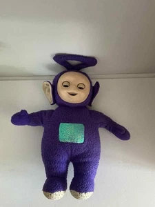 Vintage Teletubbies 1996 Plush Tinky Winky Soft Toy Moving Eyes - Picture 1 of 3