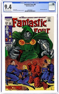 Fantastic Four #86 CGC 9.4 1969 4632702021 - Image 1 of 2