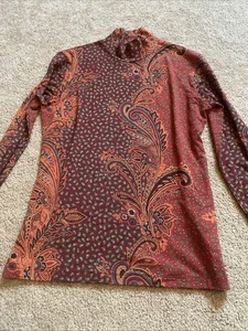 Mujer Etro Milano Paisley Talla 42 Manga Larga - Imagen 1 de 4