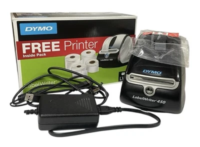 Impresora térmica de etiquetas DYMO LabelWriter 450 modelo 1750110 con etiquetas Foto 1 de 4