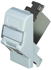 TUK - Soket Cat6a RJ45 Euro, Putih - Picture 1 of 2