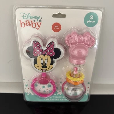 Disney Minnie Mouse Shake n погремушка и персонаж погремушка 2 изделия Disney Baby подарок - Изображение 1 из 4