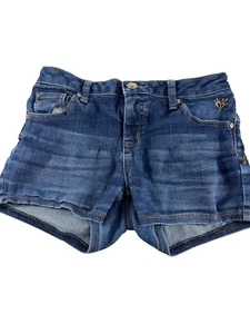 Justice Premium Jeans Womens Size 12 R Denim Shorts Blue Stretch - Picture 1 of 6