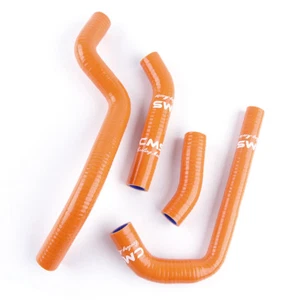 For 2008-2012 KTM 450XC 525XC 525XV ATV Silicone Cooling Radiator Hose Orange - Picture 1 of 11