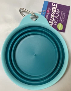 Petrageous Designs Dishwasher Safe Compact 1.5 c Collapsible Travel Pet Bowl - Picture 1 of 3