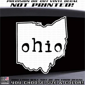 Calcomanía de vinilo del estado de Ohio pegatina ventana coche camión autocaravana remolque de viaje camping simple - Imagen 1 de 4
