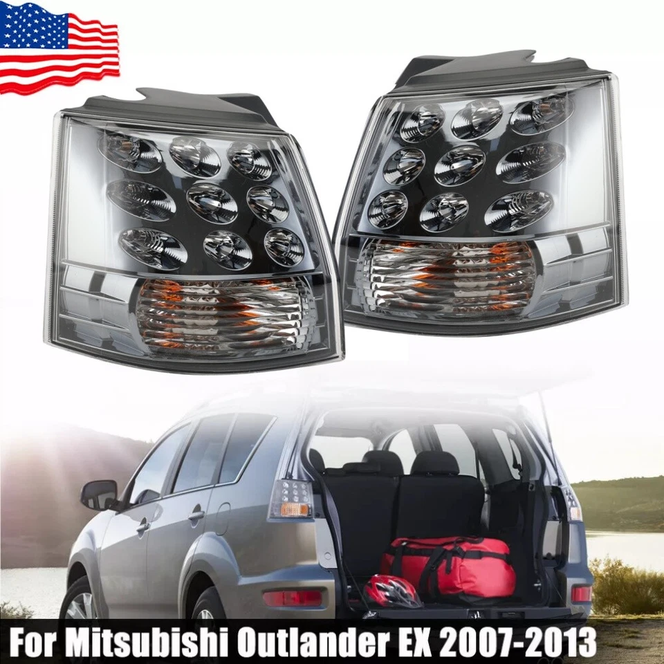 Luz trasera 2 piezas para Mitsubishi Outlander EX 2007 08-2013 lámpara de freno trasera EE. UU. Foto 1 de 4