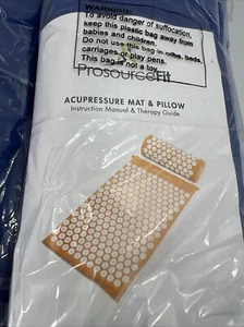 Prosourcefit Acupressure Mat and Pillow Set for Back/Neck Pain Relief and Muscle - Picture 1 of 2