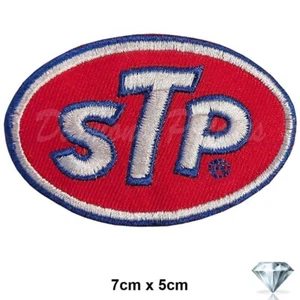 STP embroidery patch iron sew on car Fuel oil racing fashion badge - Picture 1 of 2