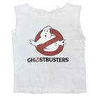 Vtg 80s Ghostbusters Movie Promo 1984 Columbia Pictures Chopped T Shirt XS