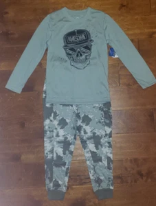 Boy's Wonder Nation Awesome Skull 2 Pc. Pajama Sleep Set Sizes M, L - Picture 1 of 3
