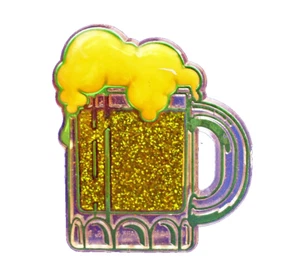 Hallmark PIN San Patrizio Vintage TAZZA BIRRA Schiuma FROSTY Irlandese 1984 Spilla - Foto 1 di 2