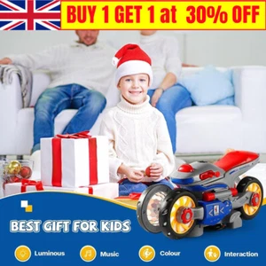 2023 Motocicleta eléctrica de deformación de luz y música juguete de Navidad regalo para niños - Imagen 1 de 9
