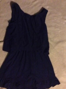 Girls blue shorts romper Justice size 8 EU - Picture 1 of 1