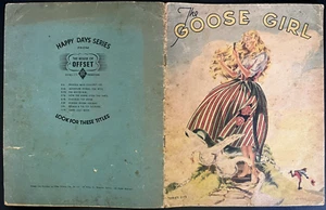 Vintage 1945 THE GOOSE GIRL AND THE CLEVER MUSCIAN Classic CHILDREN'S FAIRY TALE - Picture 1 of 4