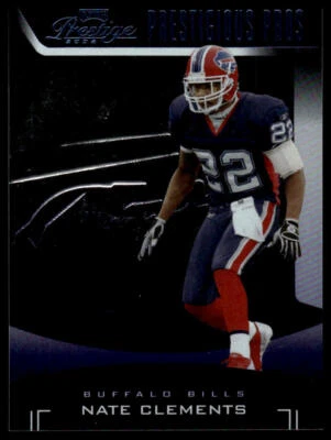 2006 Playoff Prestige #PP-34 Nate Clements Prestigious Pros Purple #/100 - Image 1 of 2