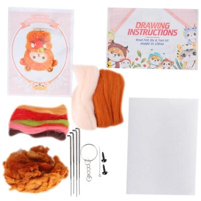 Needle Felting Kit Wool Sheep Doll Plush Doll DIY Making Material Package For B - Image 1 of 4