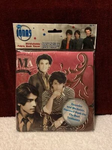 JONAS BROTHERS Stretchable Fabric Book Cover Disney Reusable Washable Sealed - Foto 1 di 2