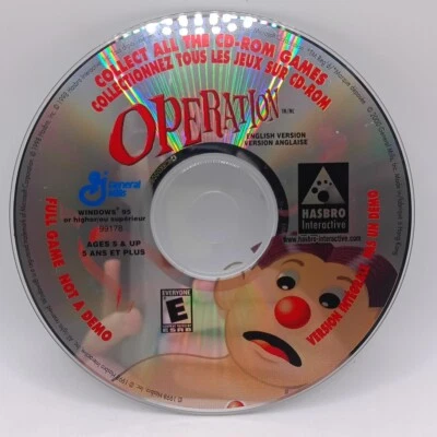 Operation (PC CD, 1998) Disc Only Hasbro Interactive Windows 95 Disc Only - Image 1 of 2