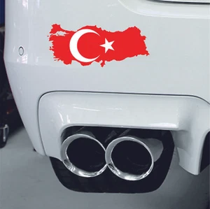 Aufkleber Auto Motorrad Karte Flagge Vinyl Laptop Wandtattoo Macbbook Türkei Türkisch - Bild 1 von 2