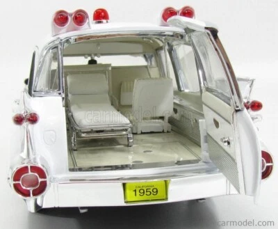 1959 Cadillac Superior Ambulance, by Precision Miniatures, 1/18, White, New. - Image 1 of 4