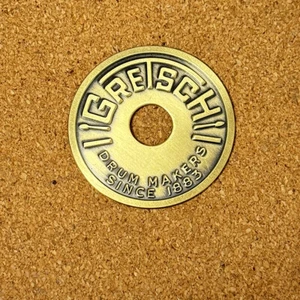 Vintage Gretsch lata 1950. 60. bębn okrągła odznaka werbel emblemat część 1883 - Zdjęcie 1 z 2