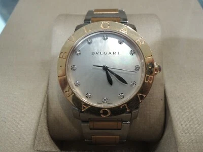 Bulgari Bvlgari Lady Automatic Steel/Rose Gold Mother of Pearl Diamond 37mm - Image 1 of 4