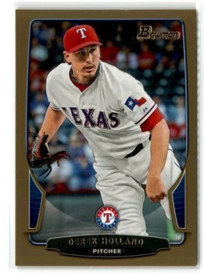 Derek Holland Texas Rangers 2013 Bowman Gold #74 - Image 1 of 2