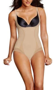 Maidenform Women's Open Bust Body Shaper Size Medium Nude Firm Cool Comfort - Picture 1 of 4