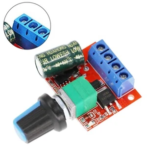 Einstellbarer DC Motor Drehzahlregler hochwertige 5A 12V PWM Max 90W Leistung - Zdjęcie 1 z 12