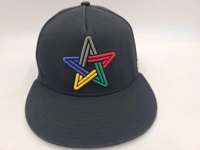 Neff Company USA Victory Over Defeat Distressed Snapback Sombrero Gorra Patín Hombres Negro Foto 1 de 4