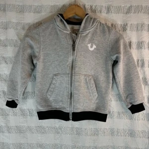 Boys True Religion Hoodie Sweatshirt Gray Size 5 - Picture 1 of 9