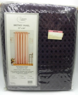 Новый Victoria Classics оконная панель один 55 «x 84» Бритни лаванда - Изображение 1 из 4