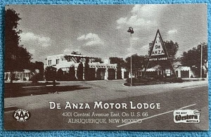 De Anza Motor Lodge Motel Albuquerque New Mexico Vintage Postcard Unposted A-1 - Picture 1 of 7