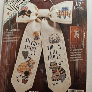 Dimensions - Debbie Mumm - 17" Bow Kit - "The Cat Rules" Counted Cross Stitch 72294 - Bild 1 von 3