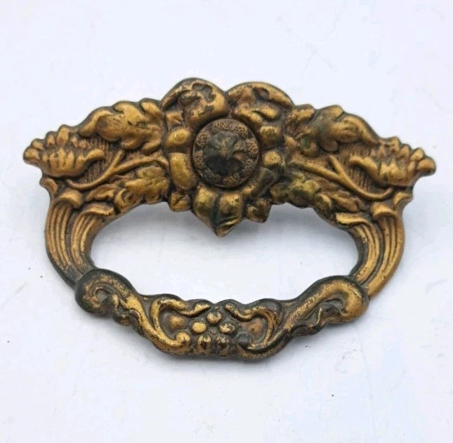 Antique Handles Drawer Pull Old Vintage Dresser Handle Furniture Hardware  - Image 1 of 4