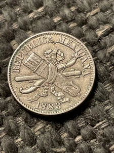 1883 Mexico 1 Centavo Coin - Bild 1 von 2