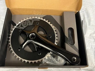 NUEVO Juego de bielas de aleación Origin8 Urban SS 165 mm con plato 46T SQR JIS BB Foto 1 de 4