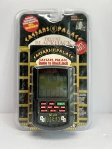CAESARS PALACE DELUXE BLACKJACK HAND HELD GAME 1995 TIGER ELECTRONICS - Picture 1 of 3