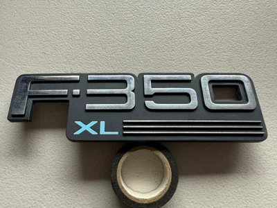 1992-1996 Ford F-350 XL Left Right Fender Emblem Badge F2TB-16B114-FA OEM A17 #4 - Изображение 1 из 4