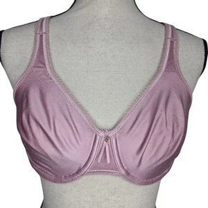 Wacoal 34C Bra Basic Beauty Full Figure Seamless Underwire Pink Unlined 855192 - Picture 1 of 4